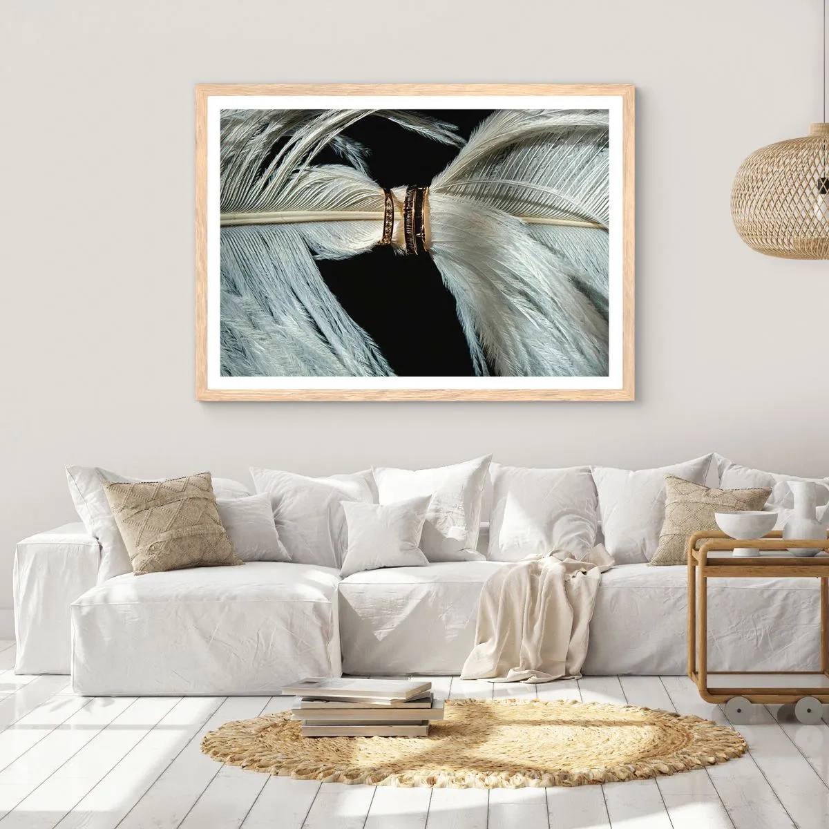 Plakat w ramie jasny dąb - ...i nie opuszczę Cię… - 50x40 cm