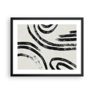 Plakat w czarnej ramie - W pół zatrzymany - 50x40 cm