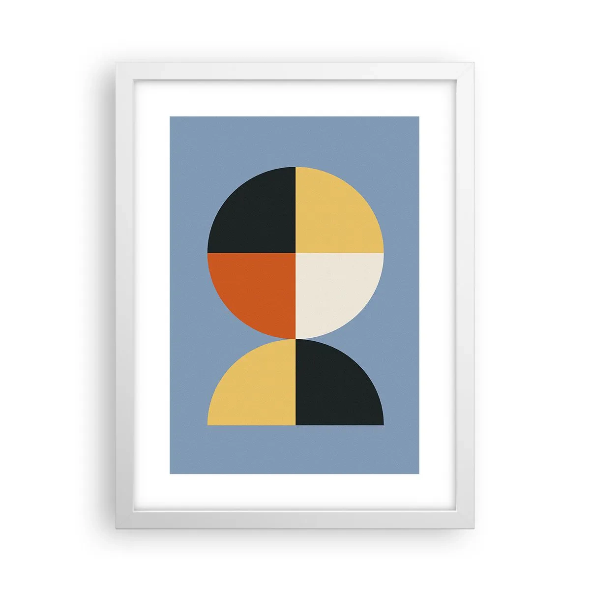 Plakat w białej ramie - Patrz i licz - 30x40 cm