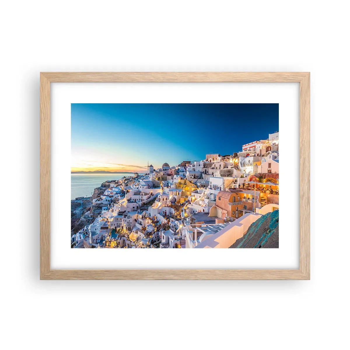 Plakat w ramie jasny dąb - Esencja greckości - 40x30 cm