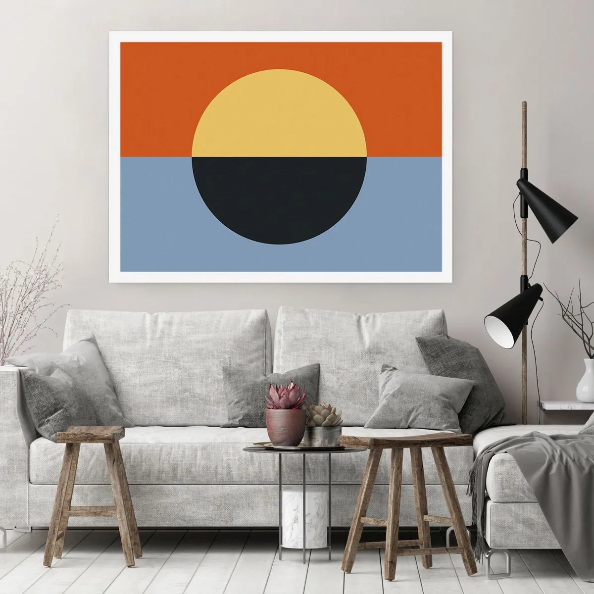 Plakat - Kompozycja ciepła i chłodu - 91x61 cm