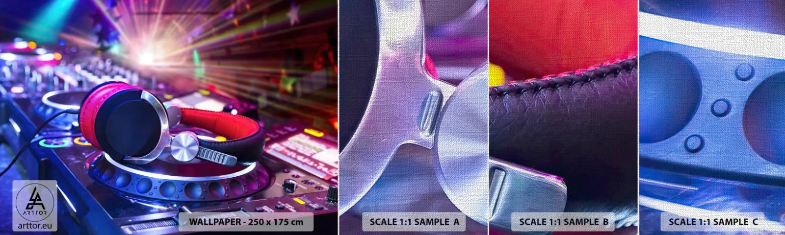 Fototapeta Próbka Premium Canvas - Będzie, będzie się działo - Muzyka, Studio Muzyczne, Słuchawki - 100x30 cm