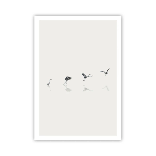 Plakat - Cztery proste kroki - 70x100 cm