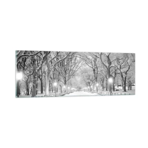 Obraz na szkle - Cztery pory roku – zima - 90x30 cm