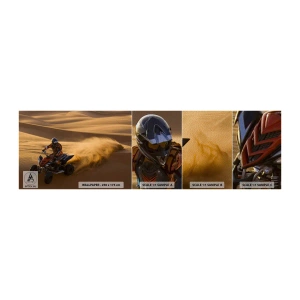 Fototapeta Próbka Premium Sand - Na falach piasku - Quad, Motoryzacja, Pustynia - 100x30 cm