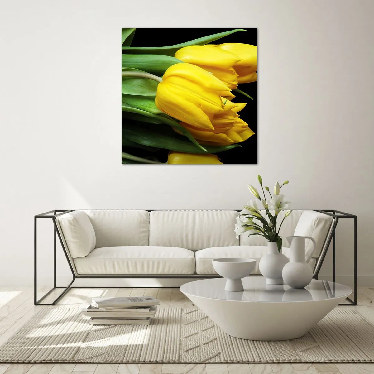 Obraz na szkle - Powstały z czystego słońca - 70x70 cm