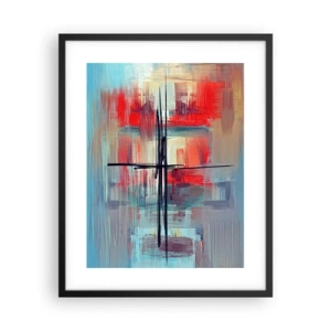 Plakat w czarnej ramie - Pejzaż w nieznanym wymiarze - 40x50 cm