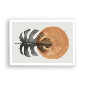 Plakat w białej ramie - Zawsze słońce - 100x70 cm