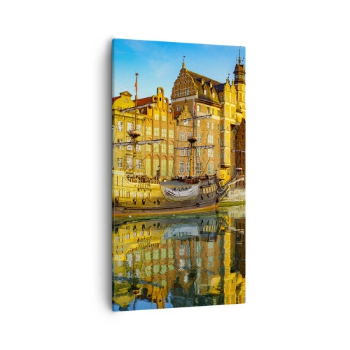 Obraz na płótnie - Lustrzane odbicie przeszłości - 55x100 cm