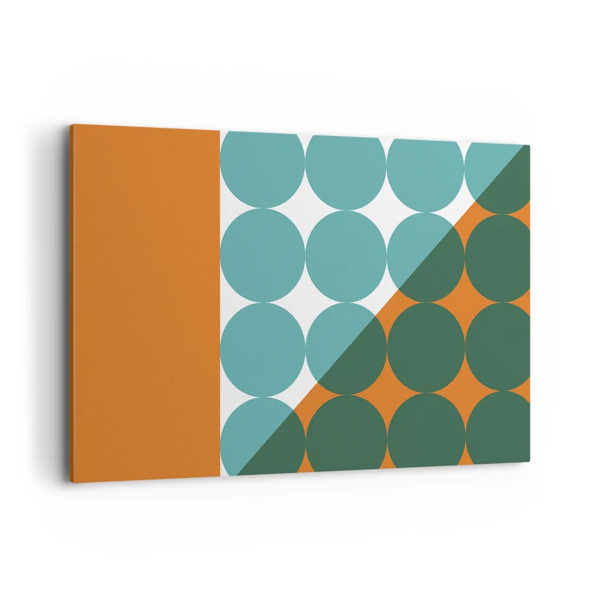 Obraz na płótnie - Geometryczne wzory w kontrastowych kolorach - 120x80cm - W górę i na skos - Nowoczesna dekoracja ścienna do salonu, kuchni i sypialni ARTTOR