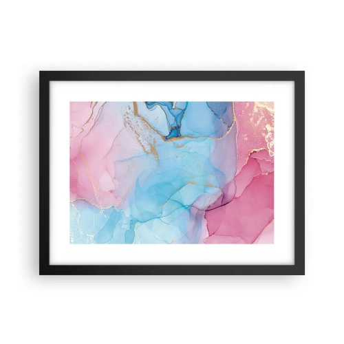 Plakat w czarnej ramie - Spotkanie i przenikanie - 40x30 cm