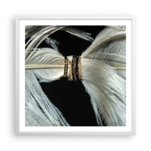 Plakat w białej ramie - ...i nie opuszczę Cię… - 60x60 cm