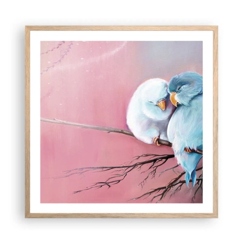 Plakat w ramie jasny dąb - Cóż tu dodać?… - 60x60 cm