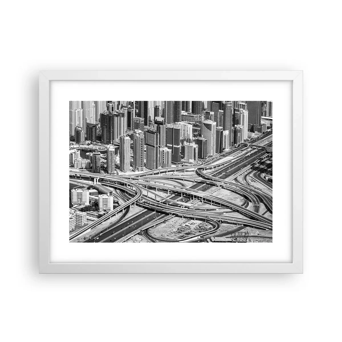 Plakat w białej ramie - Dubaj – miasto niemożliwe - 40x30 cm