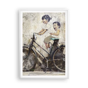 Plakat w białej ramie - Prawda czy fałsz? - 70x100 cm