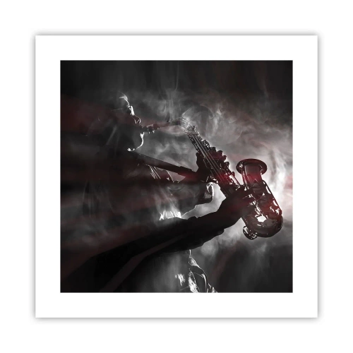Plakat - W oparach jazzu - 40x40 cm