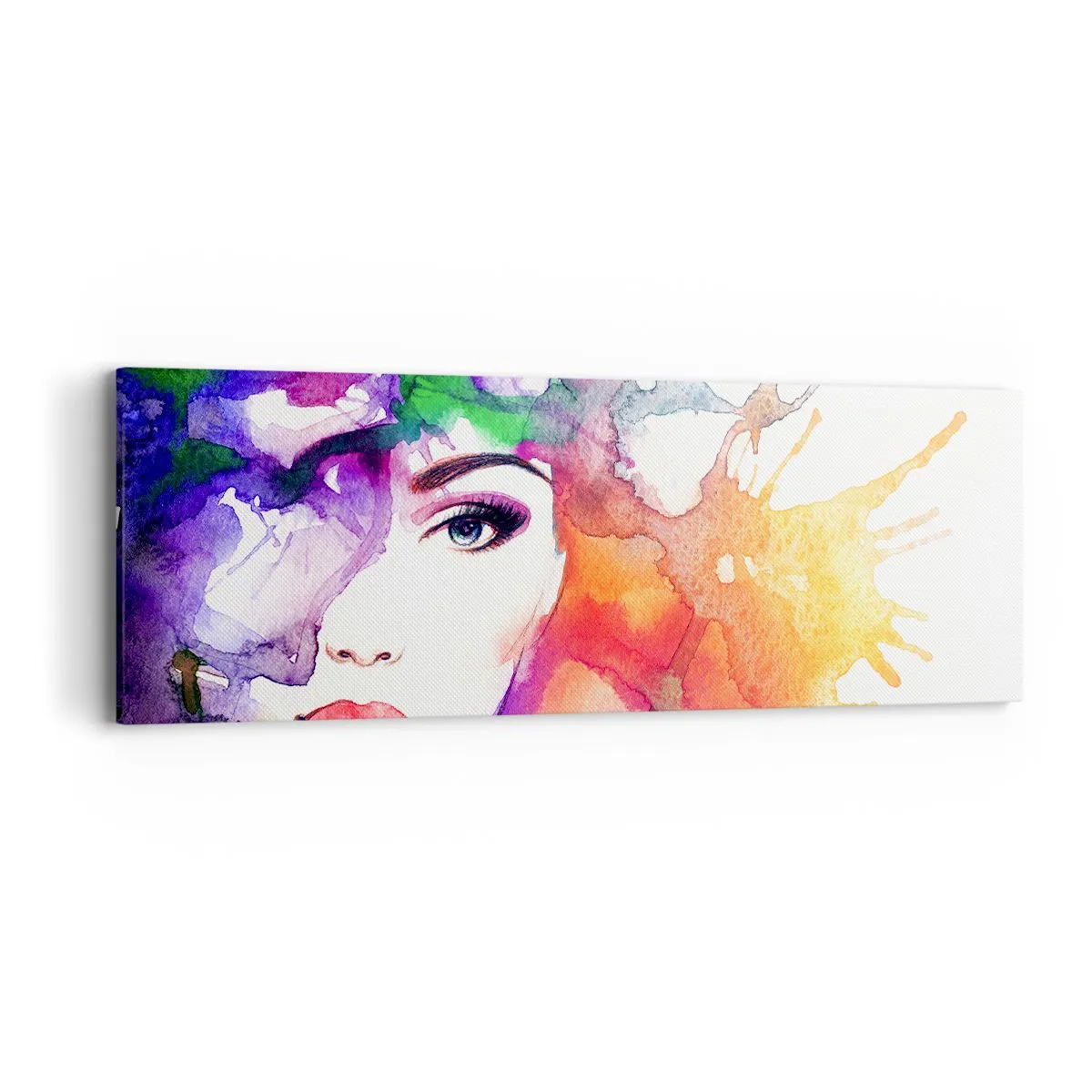 Obraz na płótnie - Z głową w chmurach - 90x30 cm