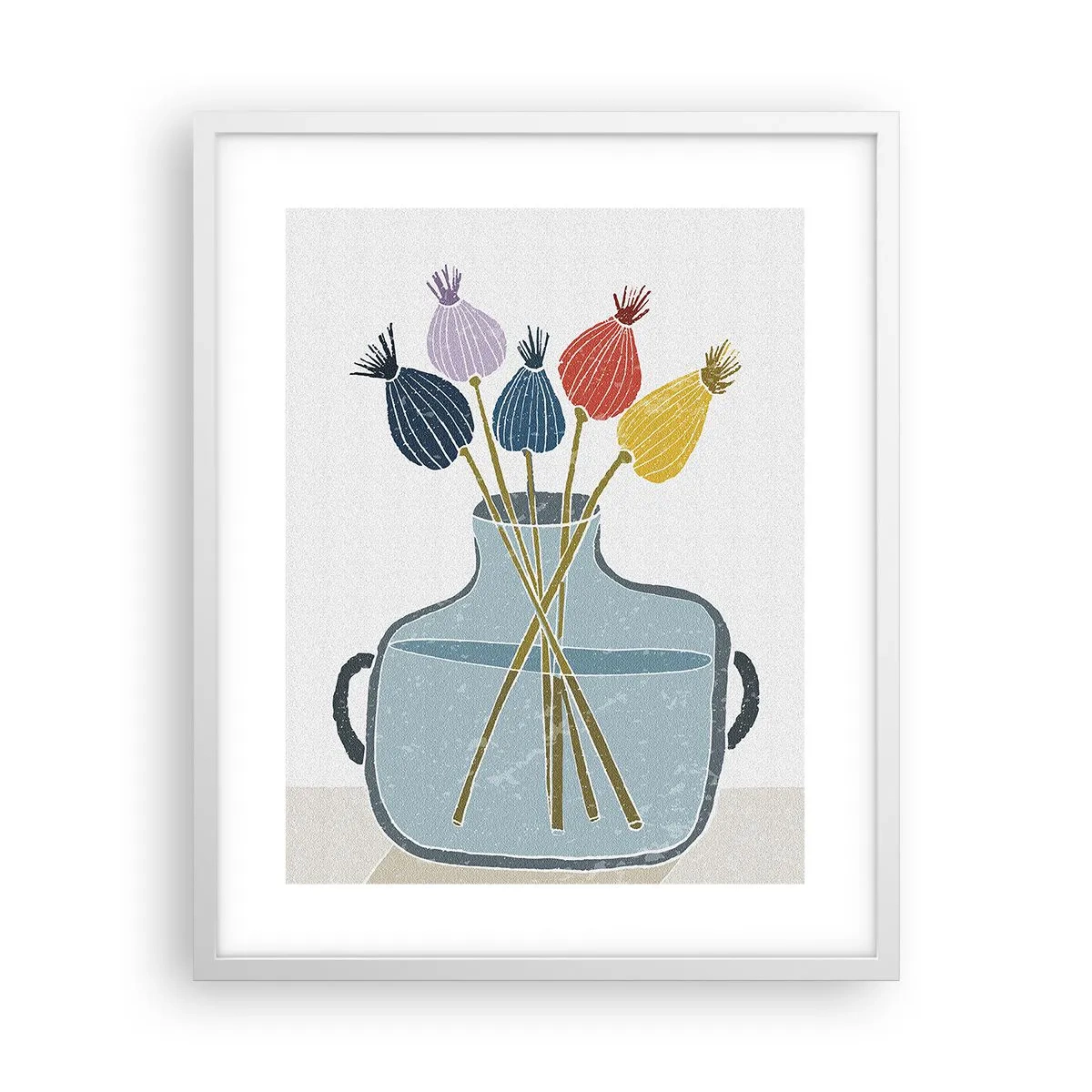 Plakat w białej ramie - Jak makiem zasiał - 40x50 cm