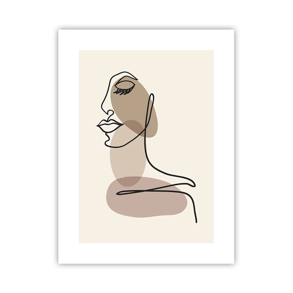 Plakat - Pewna linia piękna - 30x40 cm