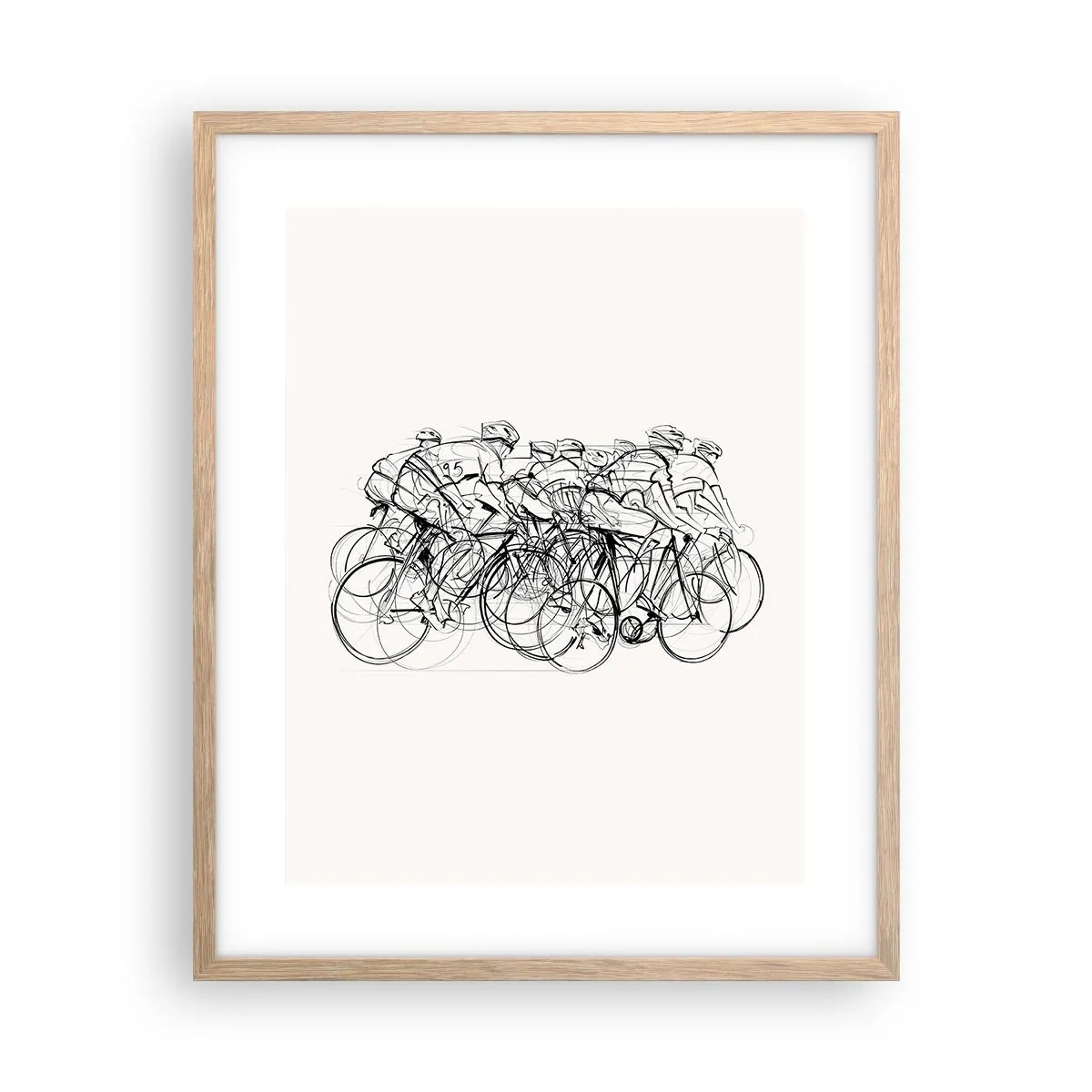 Plakat w ramie jasny dąb - Wespół w zespół - 40x50 cm
