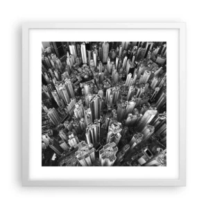 Plakat w białej ramie - Wciąż wyżej i wyżej - 40x40 cm