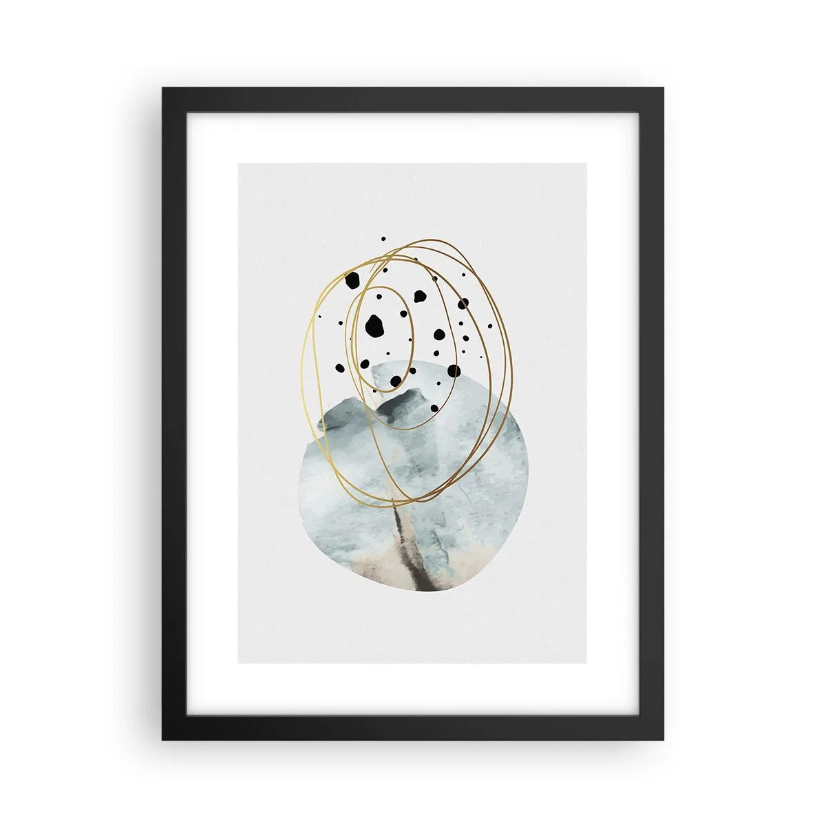Plakat w czarnej ramie - W objęciach przestrzeni - 30x40 cm