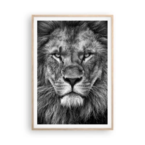 Plakat w ramie jasny dąb - W stroju koronacyjnym - 70x100 cm