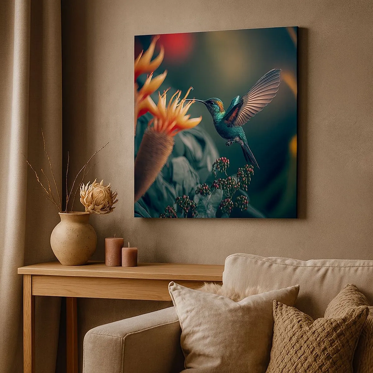 Obraz na płótnie - naprawdę barwne życie - 30x30 cm