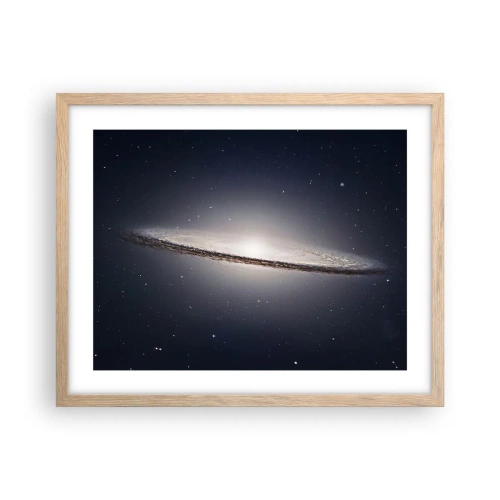 Plakat w ramie jasny dąb - Dawno temu w odległej galaktyce… - 50x40 cm