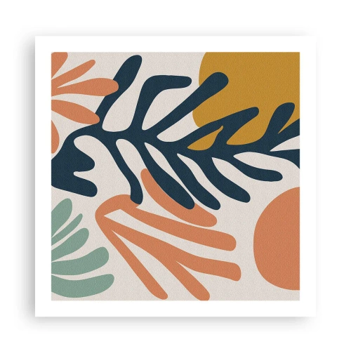 Plakat - Koralowe morza - 60x60 cm