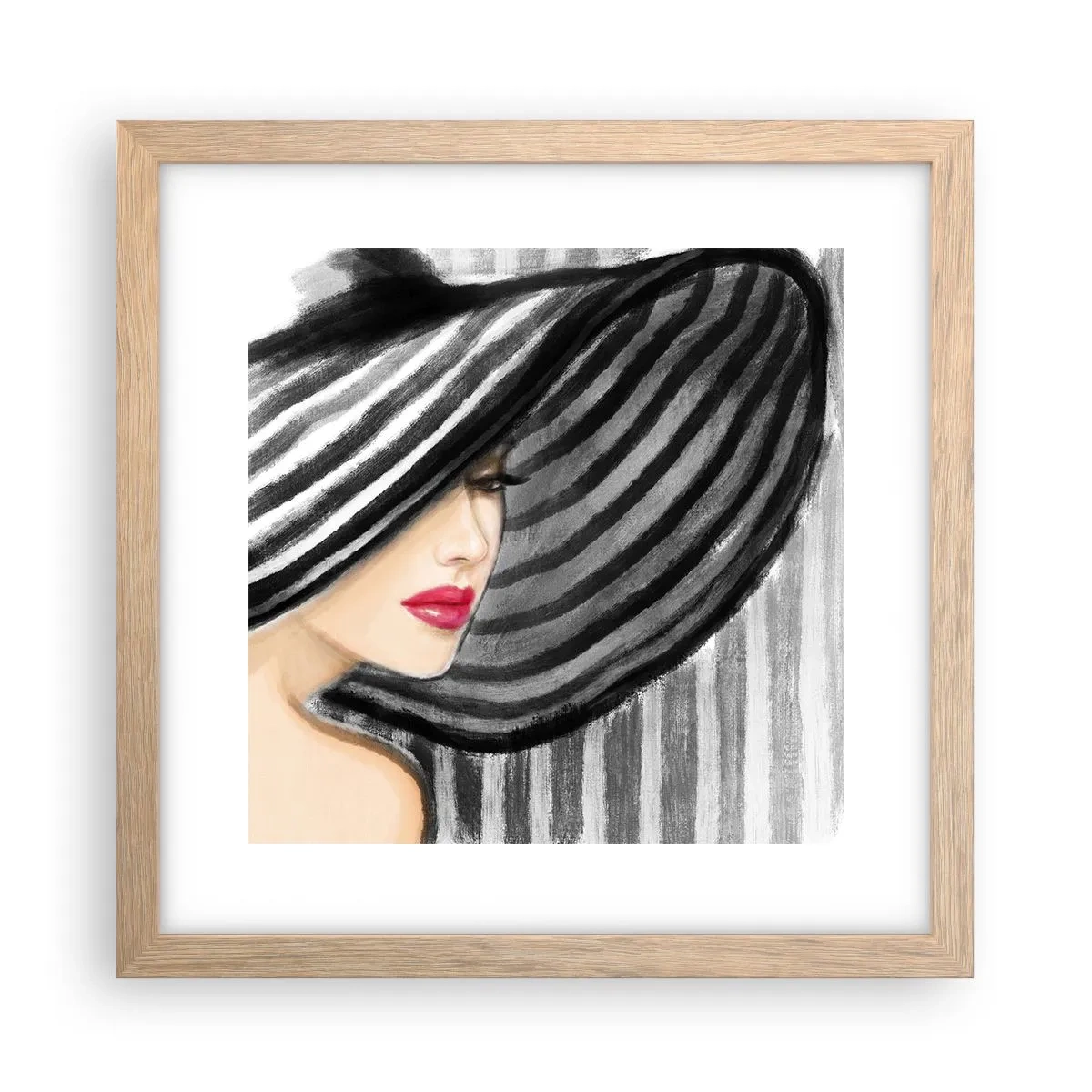Plakat w ramie jasny dąb - Gdzie ciebie szukać? - 30x30 cm