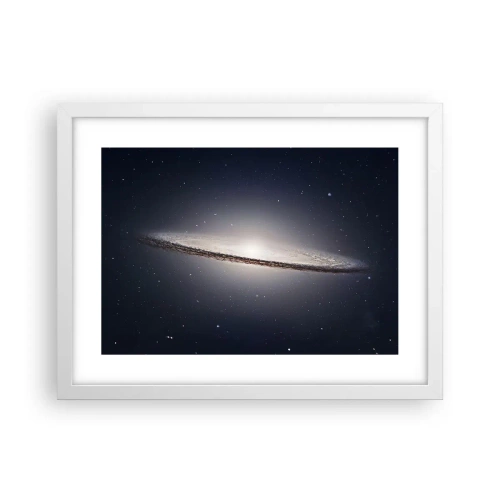 Plakat w białej ramie - Dawno temu w odległej galaktyce… - 40x30 cm