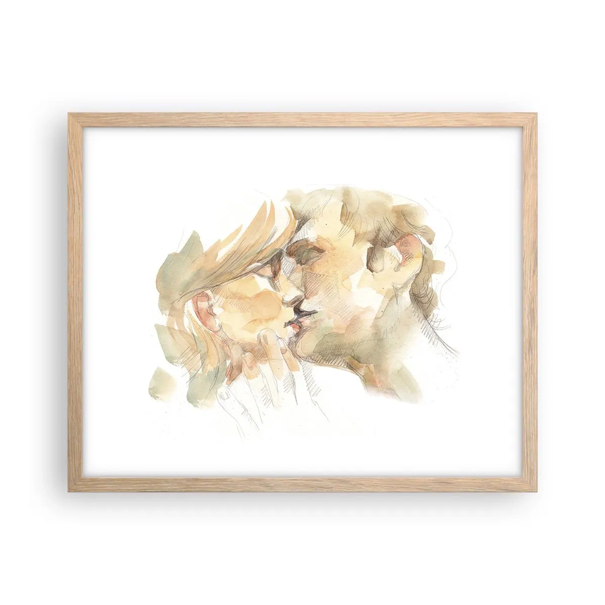 Plakat w ramie jasny dąb - Odnaleziona połowa? - 50x40 cm