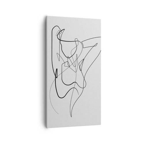 Obraz na płótnie - Naprawdę, jaka jesteś... - 55x100 cm