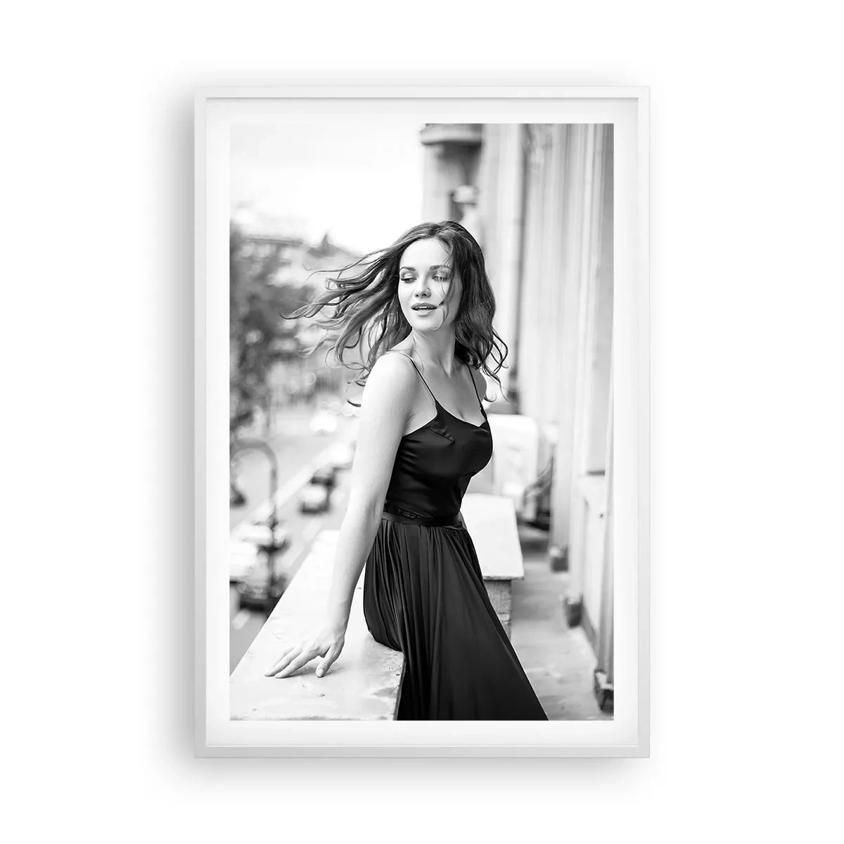 Plakat w białej ramie - Z pewnością paryżanka - 61x91 cm