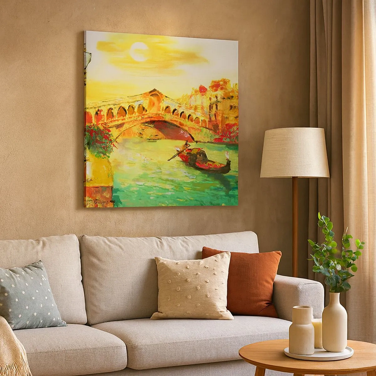 Obraz na płótnie - Pielgrzymka zakochanych - 30x30 cm