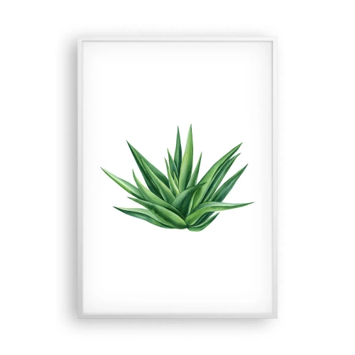 Plakat w białej ramie - Zieleń – siła – życie - 70x100 cm