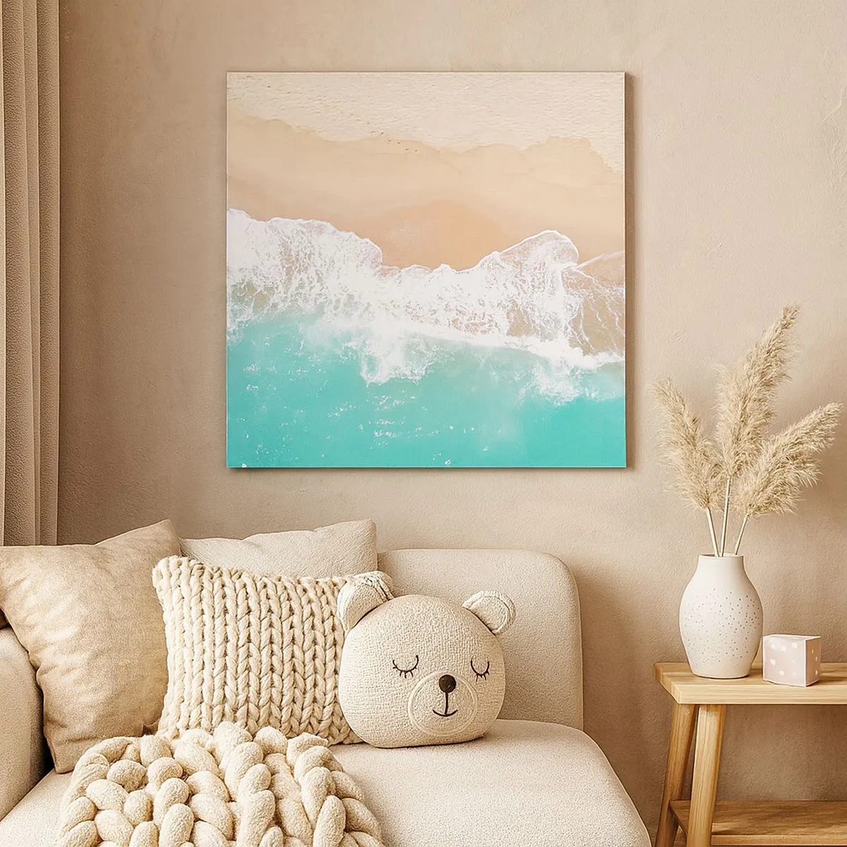 Obraz na płótnie - Pieszczotliwy dotyk - 30x30 cm