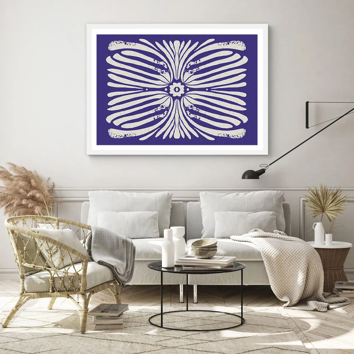 Plakat w białej ramie - Etniczne inspiracje - 70x50 cm