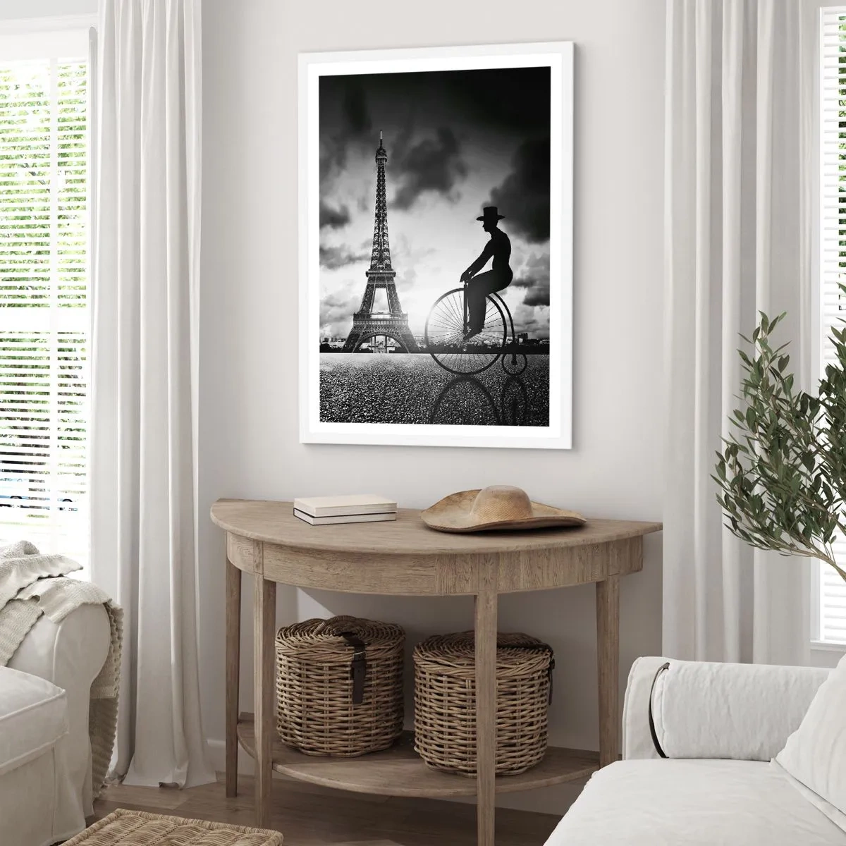 Plakat w białej ramie - Tęsknota do Belle Epoque - 70x100 cm