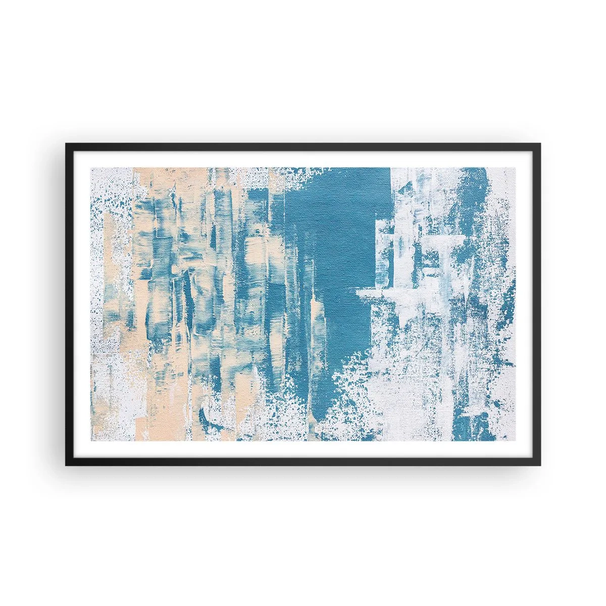 Plakat w czarnej ramie - Przez lodowy sopel - 91x61 cm