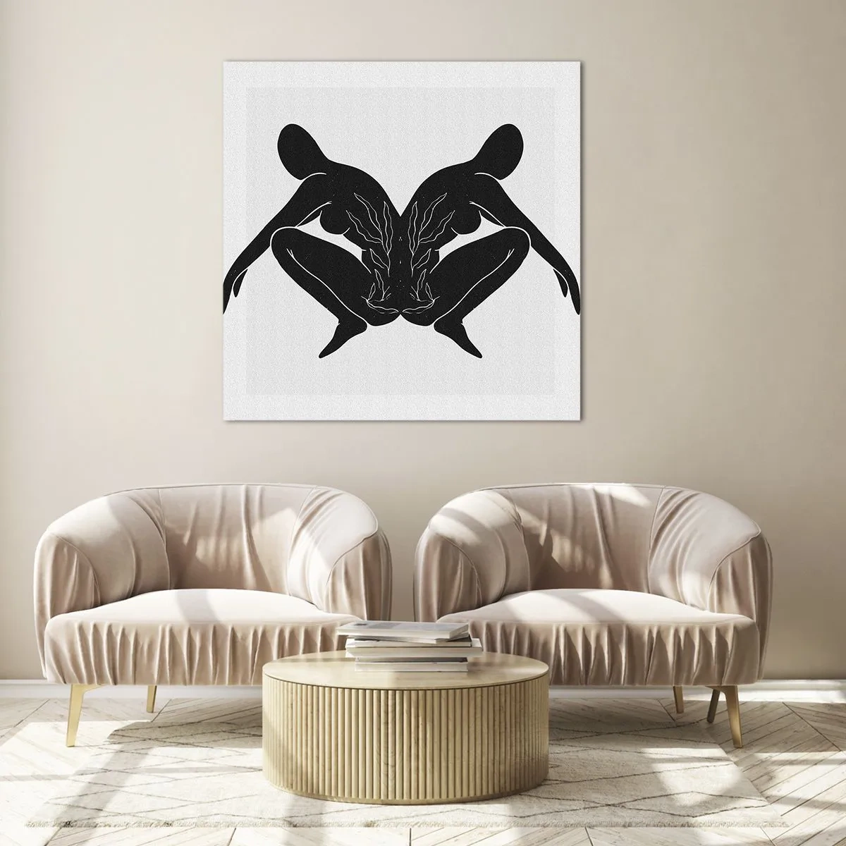 Obraz na szkle - Wspólna dusza - 70x70 cm