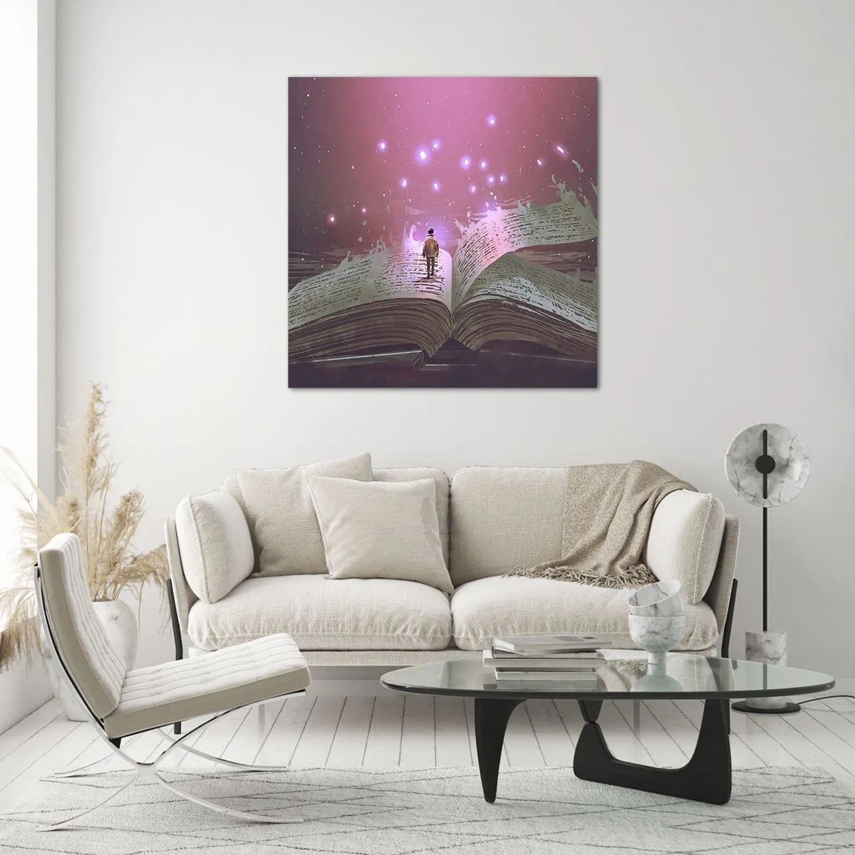 Obraz na szkle - Zaproszenie do innego świata - przeczytaj! - 30x30 cm