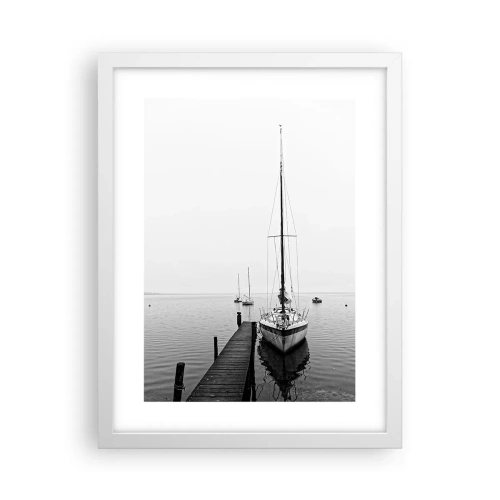Plakat w białej ramie - Gotowy do drogi - 30x40 cm