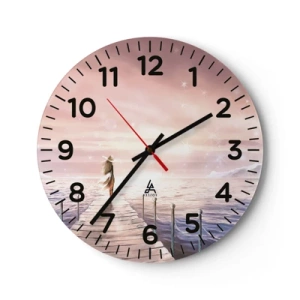 Zegar ścienny - W świetle marzenia - 40x40 cm