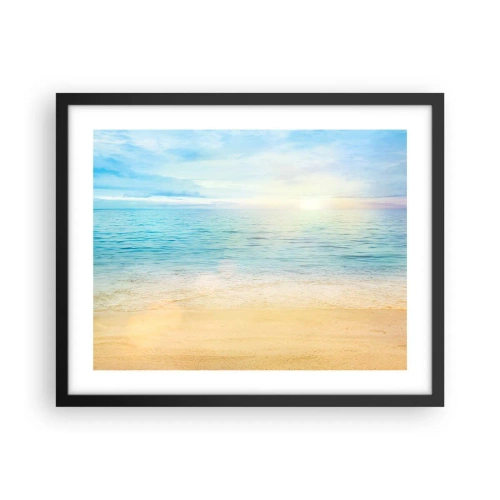 Plakat w czarnej ramie - Wielki błękit - 50x40 cm