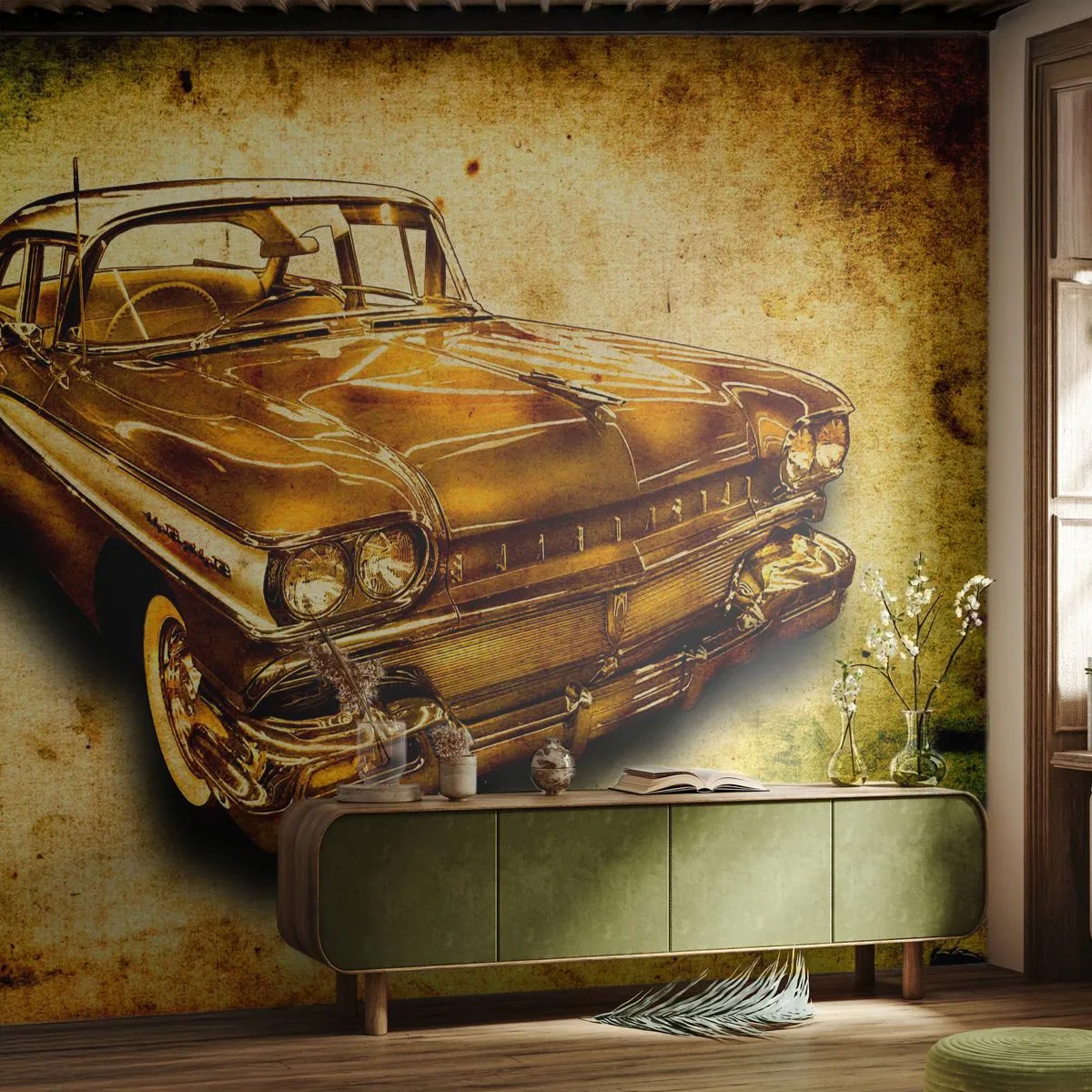 Fototapeta Premium Canvas - Nieprzemijające piękno klasyki - Motoryzacja, Samochód Klasyczny, Hobby - 250x175 cm