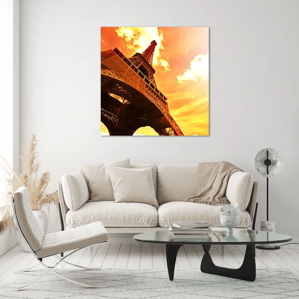 Obraz na szkle - Monumentalna, bo pozłacana słońcem - 70x70 cm