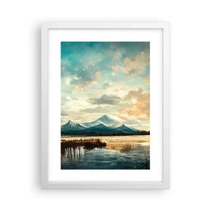 Plakat w białej ramie - Pod opieką nieba - 30x40 cm