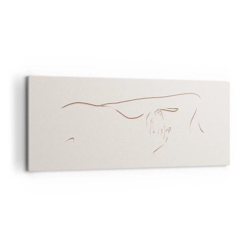 Obraz na płótnie - Kształt pragnienia - 100x40 cm